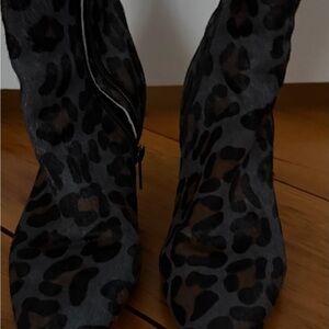 Stylish Leopard Print Ankle Booties
